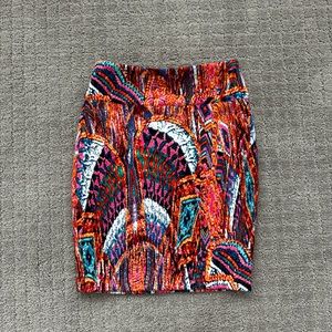 Bebe print skirt size XXS